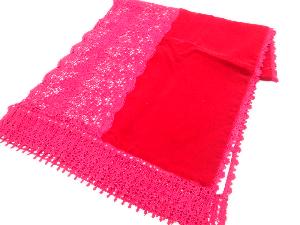 ビロードレース花模様ショール